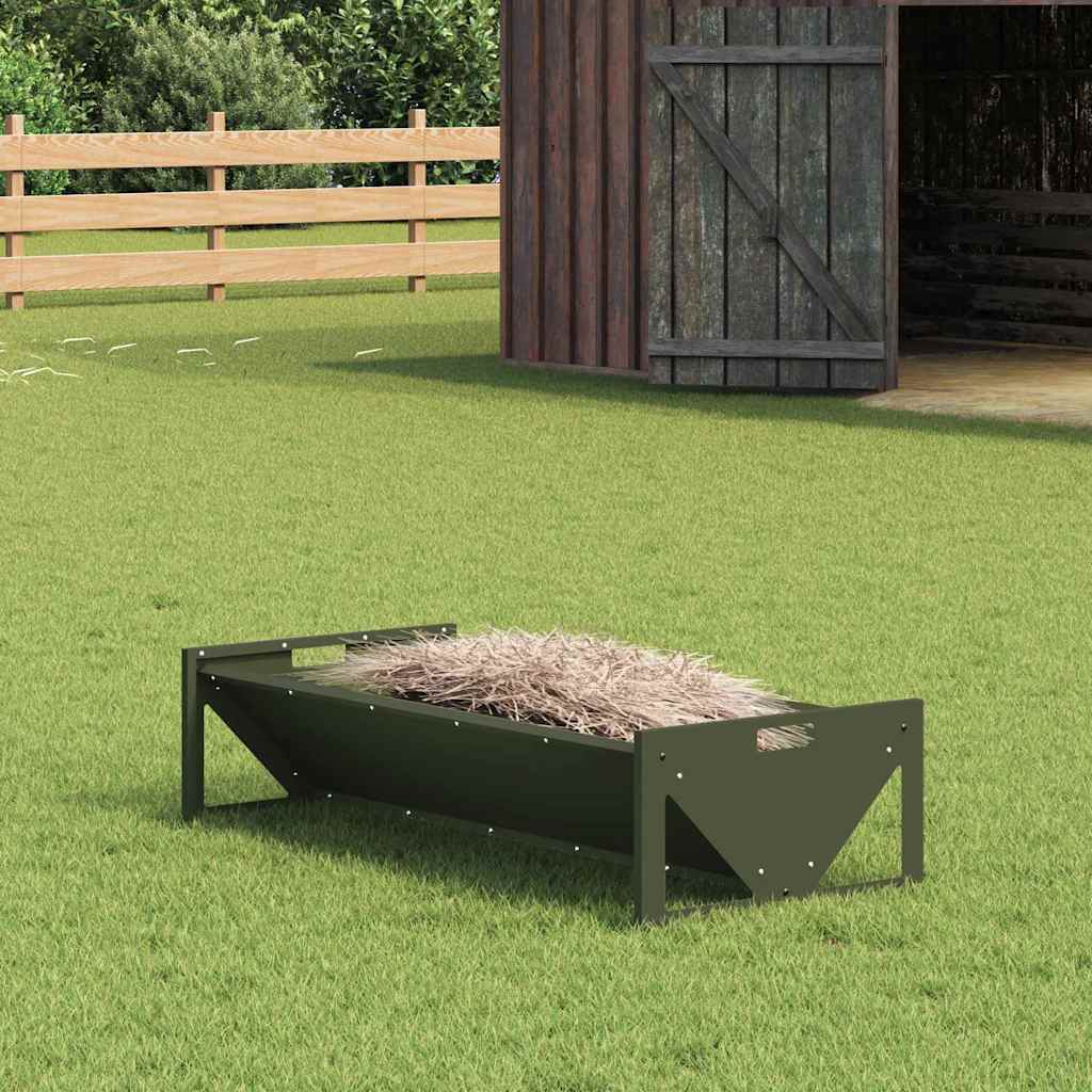 Voederbak voor vee Olijf Groen 108 x 50 x 28 cm is nu te koop bij PeponiXL, paradijselijk wonen!