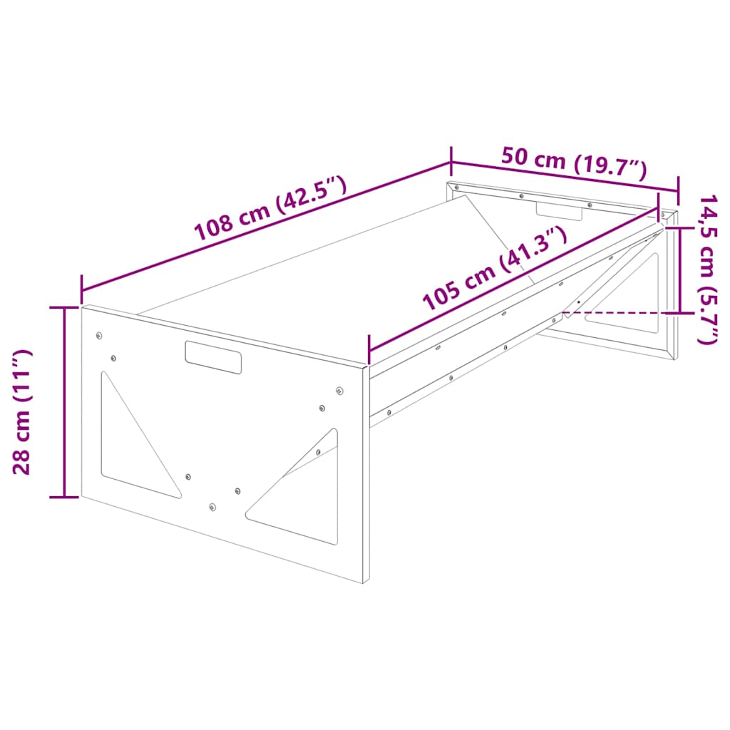 Voederbak voor vee Olijf Groen 108 x 50 x 28 cm is nu te koop bij PeponiXL, paradijselijk wonen!