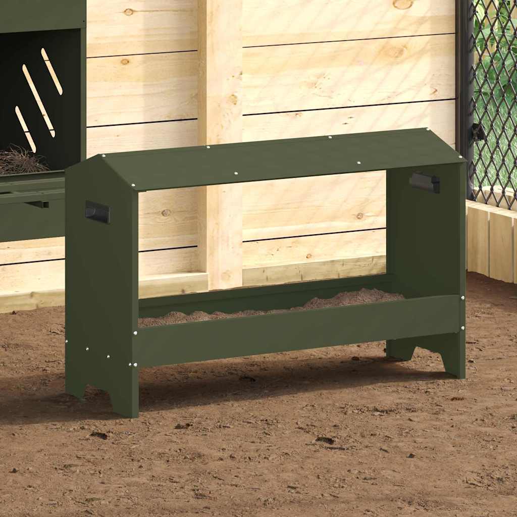 Kippen voederbak Olijf Groen 81 x 32 x 53,5 cm is nu te koop bij PeponiXL, paradijselijk wonen!