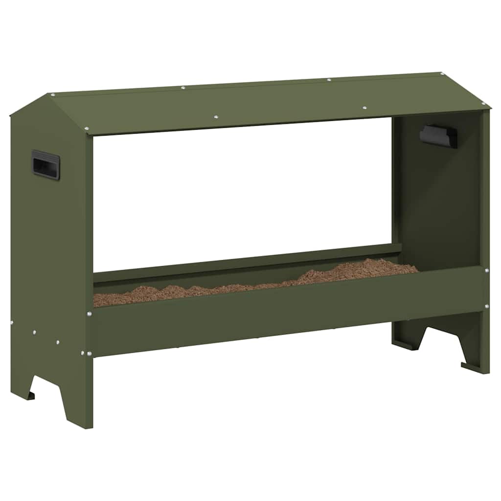 Kippen voederbak Olijf Groen 81 x 32 x 53,5 cm is nu te koop bij PeponiXL, paradijselijk wonen!