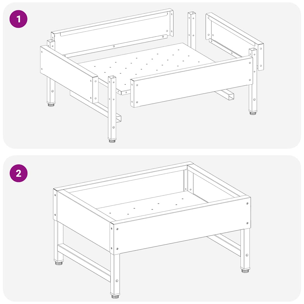 Vogeleter Zilver 80 x 28 x 13.5 cm Gegalvaniseerd staal is nu te koop bij PeponiXL, paradijselijk wonen!
