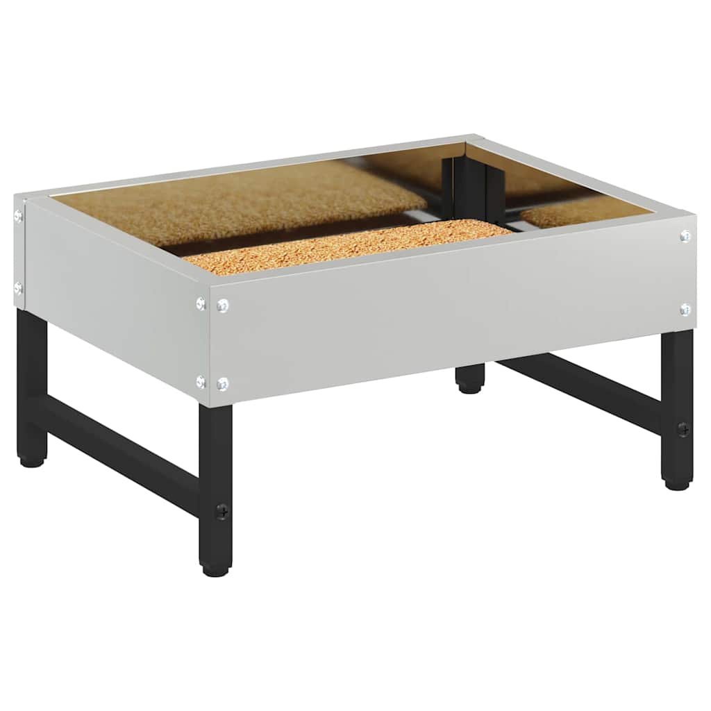 Vogeleter Zilver 80 x 28 x 13.5 cm Gegalvaniseerd staal is nu te koop bij PeponiXL, paradijselijk wonen!