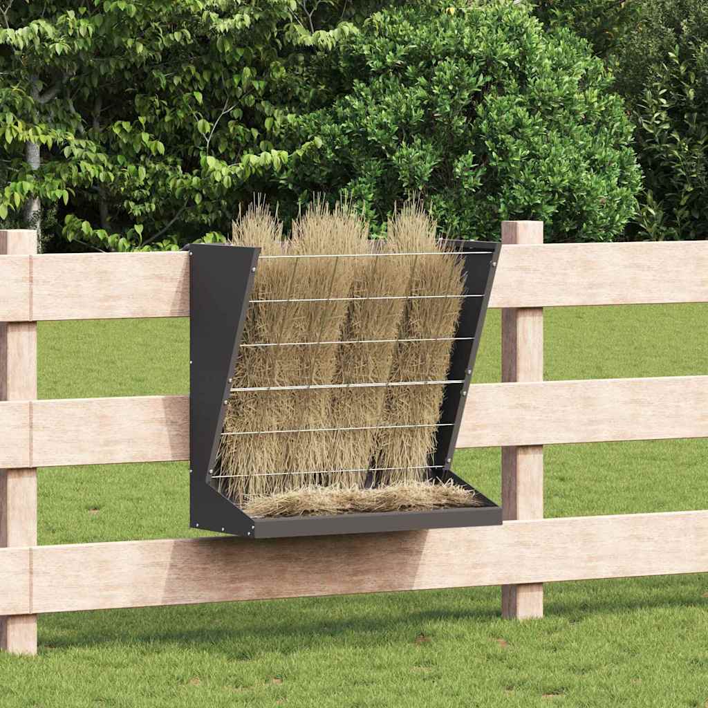 Hooi Feeder Zwart 71 x 33 x 70 cm Koudgewalst Staal is nu te koop bij PeponiXL, paradijselijk wonen!