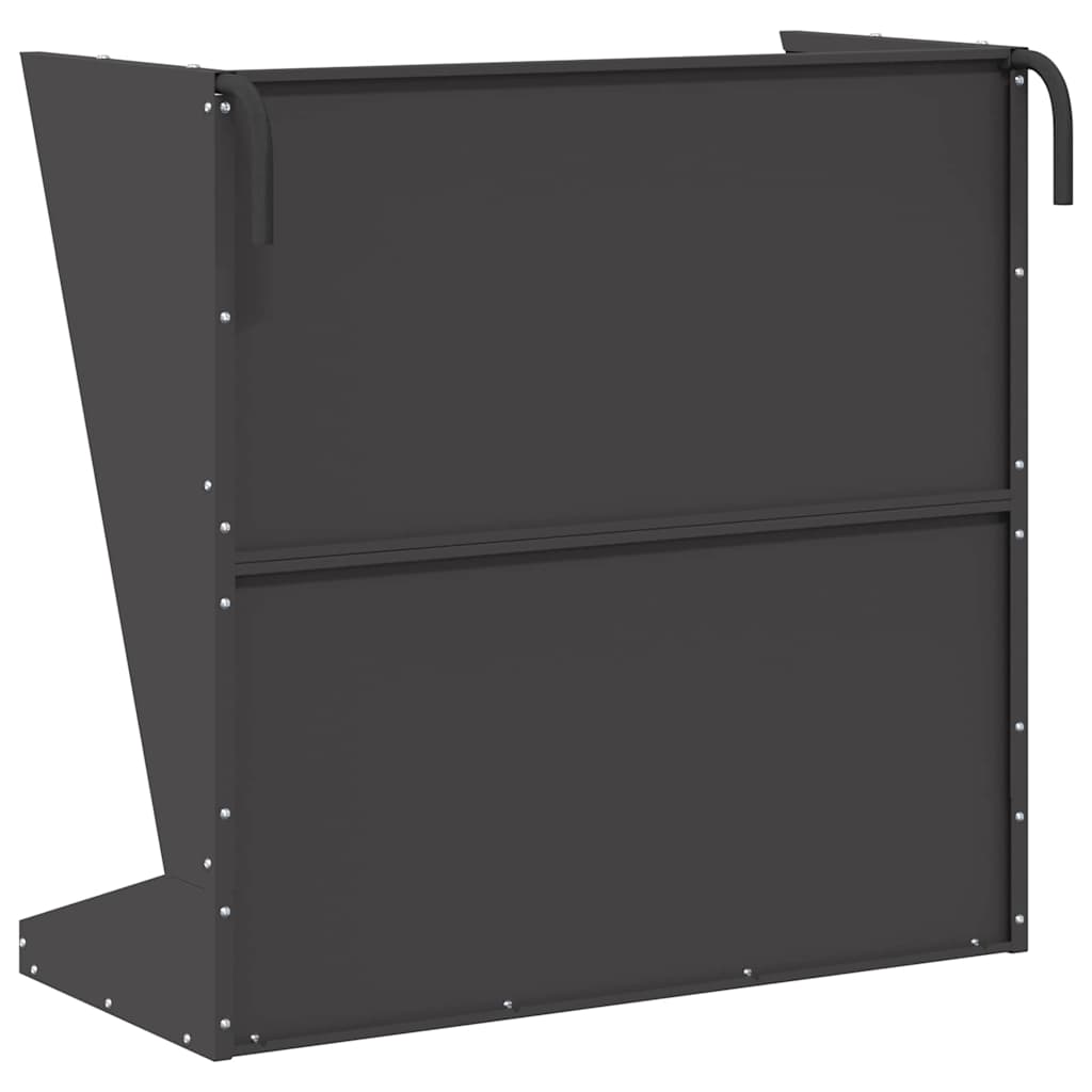Hooi Feeder Zwart 71 x 33 x 70 cm Koudgewalst Staal is nu te koop bij PeponiXL, paradijselijk wonen!