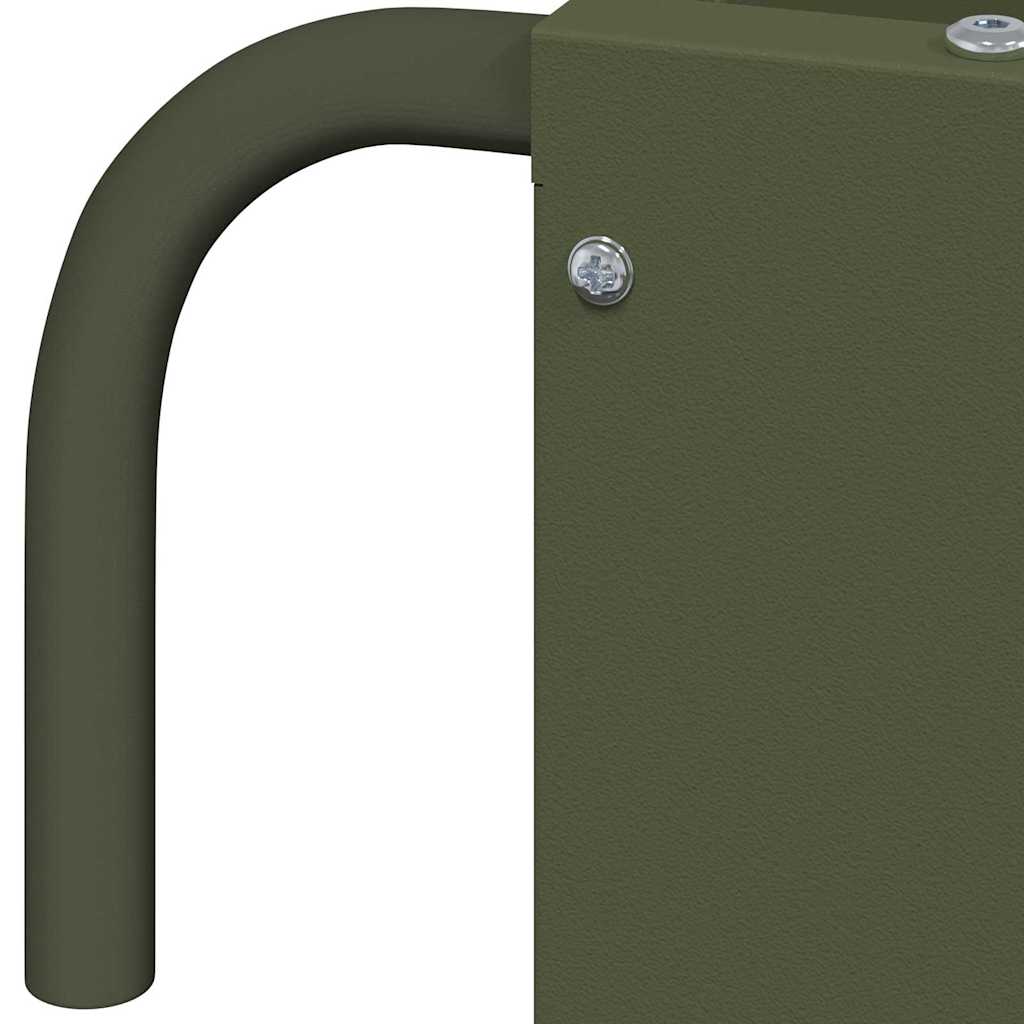 Hooi Feeder Olijf Groen 71 x 33 x 70 cm Koudgewalst Staal is nu te koop bij PeponiXL, paradijselijk wonen!