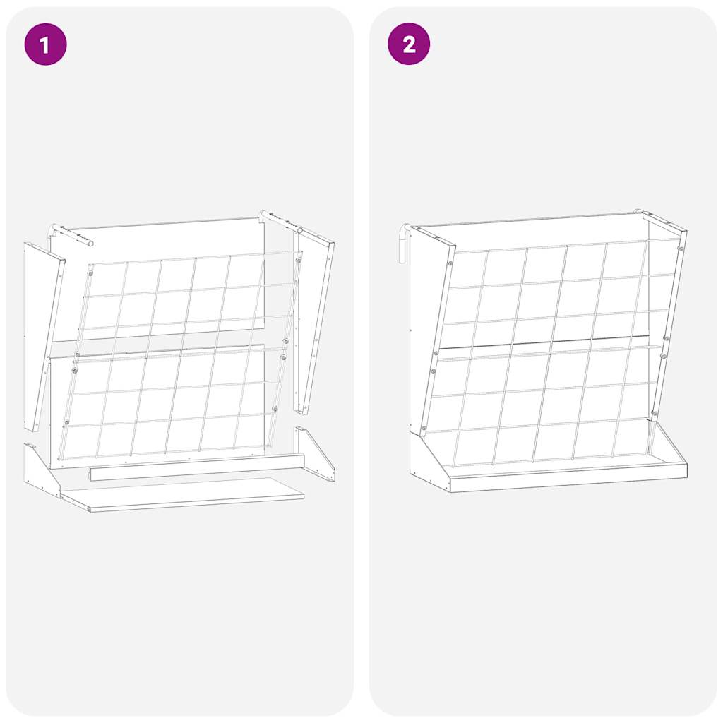 Hooi Feeder Olijf Groen 71 x 33 x 70 cm Koudgewalst Staal is nu te koop bij PeponiXL, paradijselijk wonen!