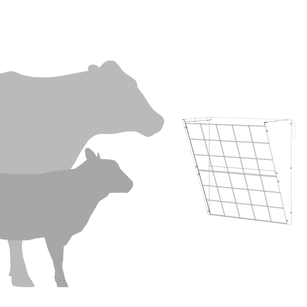 Hangend Hooi Feeder Zwart 61 x 33 x 66 cm Koudgewalst Staal is nu te koop bij PeponiXL, paradijselijk wonen!