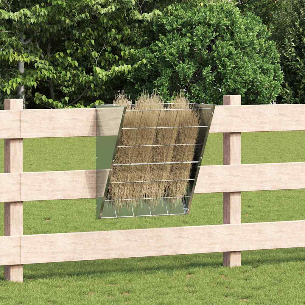 Hangend Hooi Feeder Zilver 61 x 33 x 66 cm Gegalvaniseerd staal is nu te koop bij PeponiXL, paradijselijk wonen!