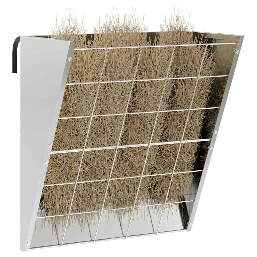 Hangend Hooi Feeder Zilver 61 x 33 x 66 cm Gegalvaniseerd staal is nu te koop bij PeponiXL, paradijselijk wonen!