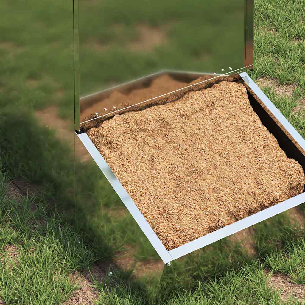 Varkensvoeder Zilver 55 x 38 x 76 cm Gegalvaniseerd staal is nu te koop bij PeponiXL, paradijselijk wonen!