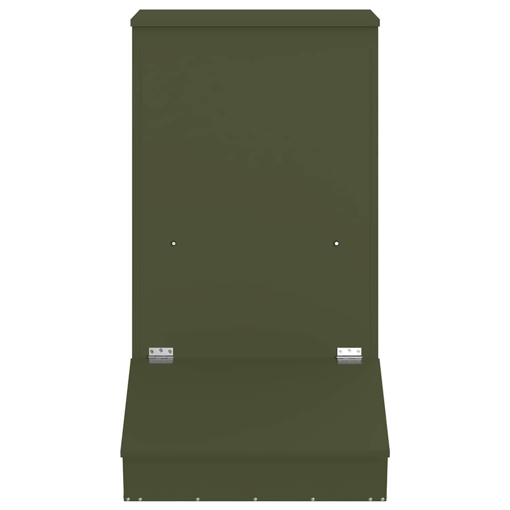 Varkensvoeder Olijf Groen 55 x 51 x 91,5 cm Koudgewalst Staal is nu te koop bij PeponiXL, paradijselijk wonen!