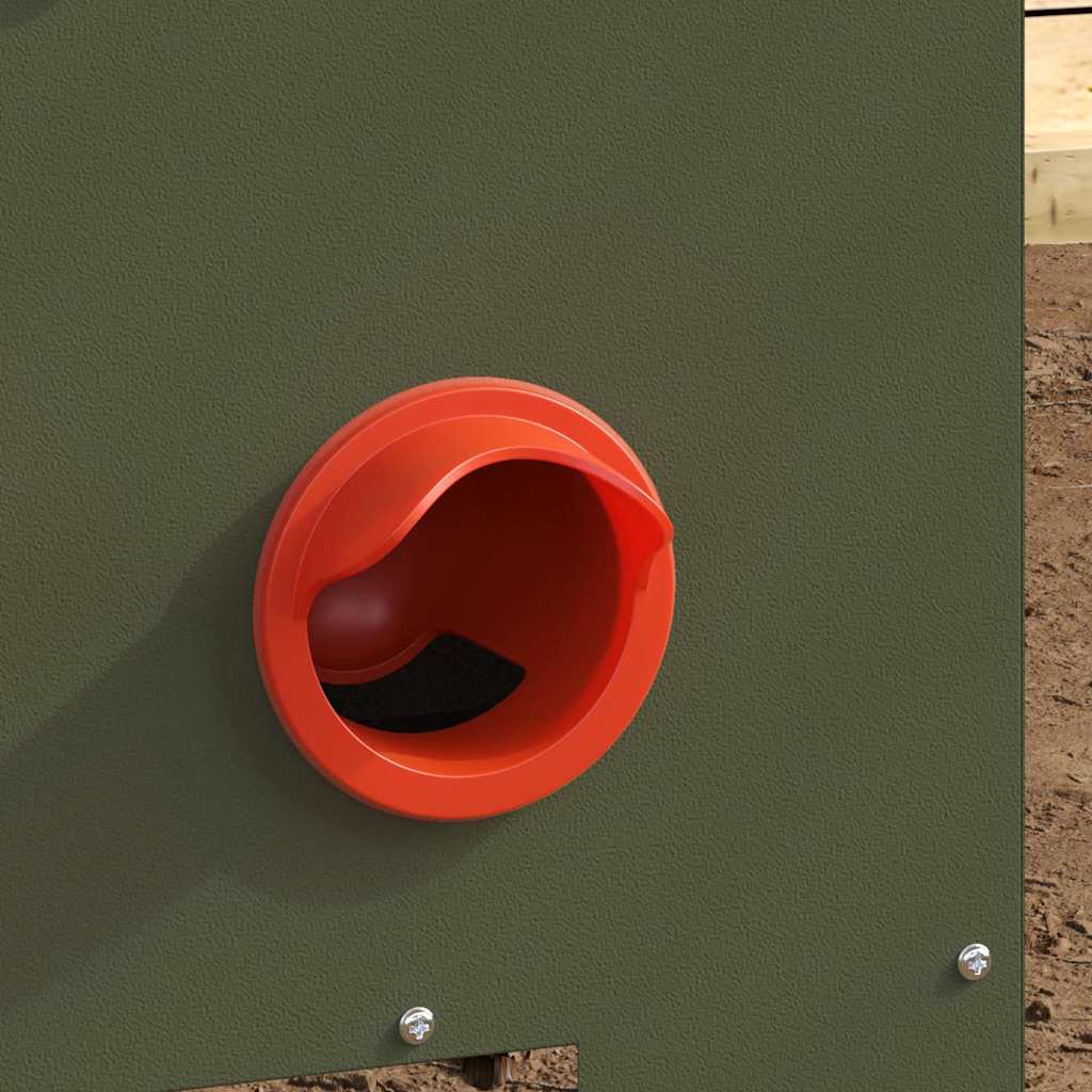 Kip voerbak Olijf Groen 40,5 x 25 x 38 cm Koudgewalst Staal is nu te koop bij PeponiXL, paradijselijk wonen!