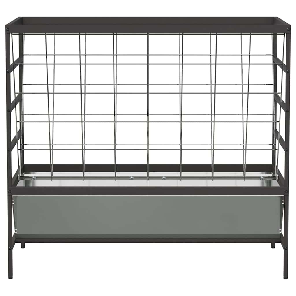 Vee voeder Zilver 100 x 60 x 90 cm Gegalvaniseerd staal is nu te koop bij PeponiXL, paradijselijk wonen!
