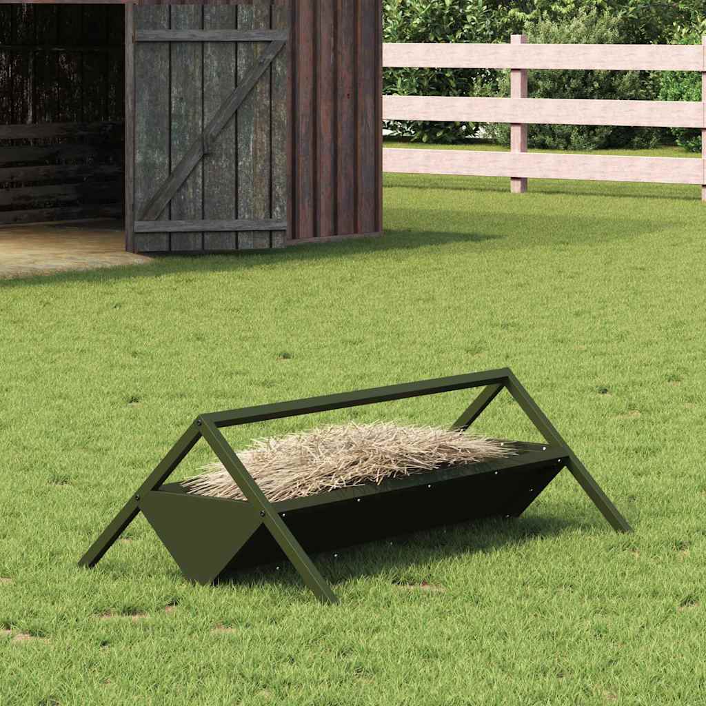 Voederbak voor vee Olijf Groen 111 x 76 x 38 cm is nu te koop bij PeponiXL, paradijselijk wonen!