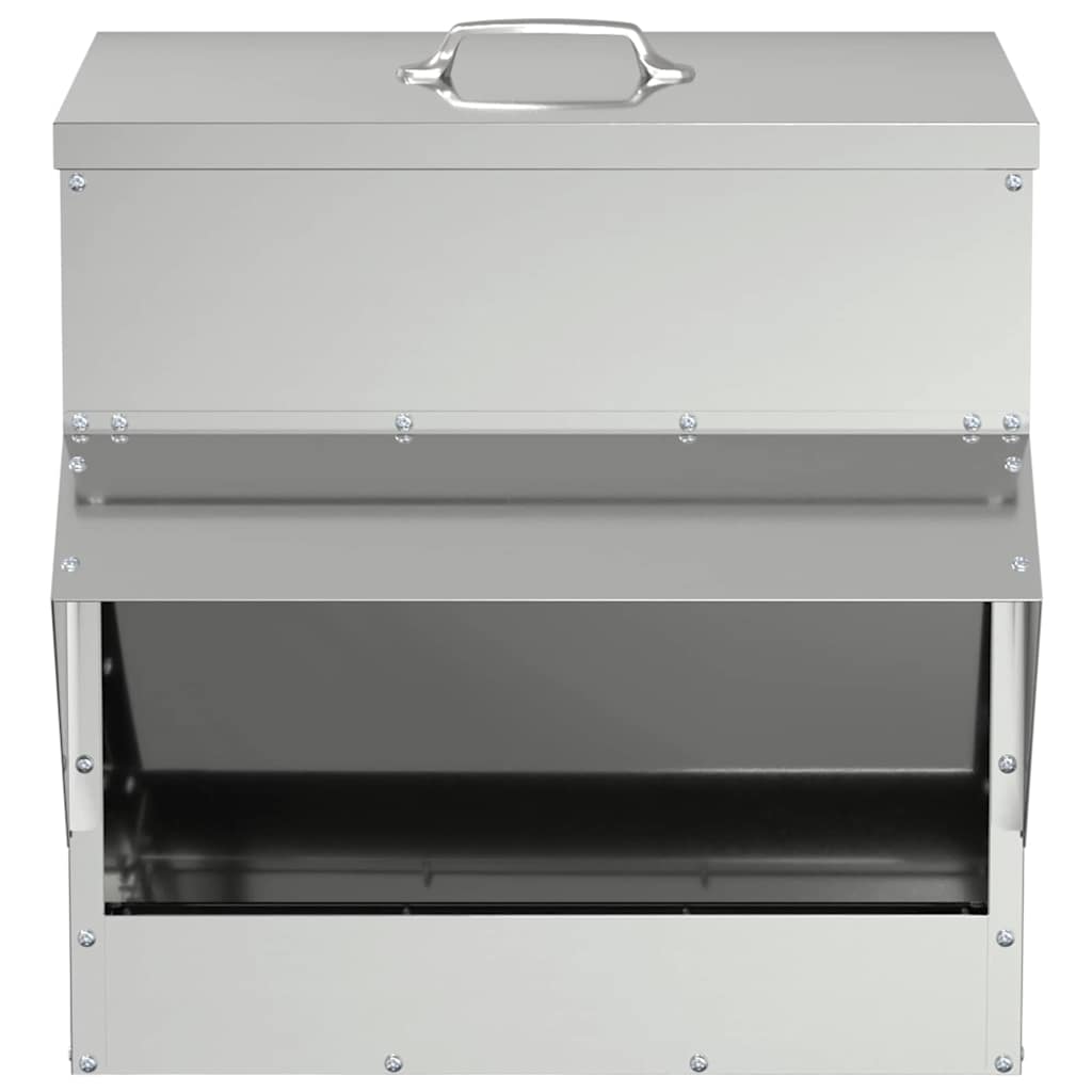 Kip voerbak Zilver 40,5 x 45 x 41 cm Gegalvaniseerd staal is nu te koop bij PeponiXL, paradijselijk wonen!