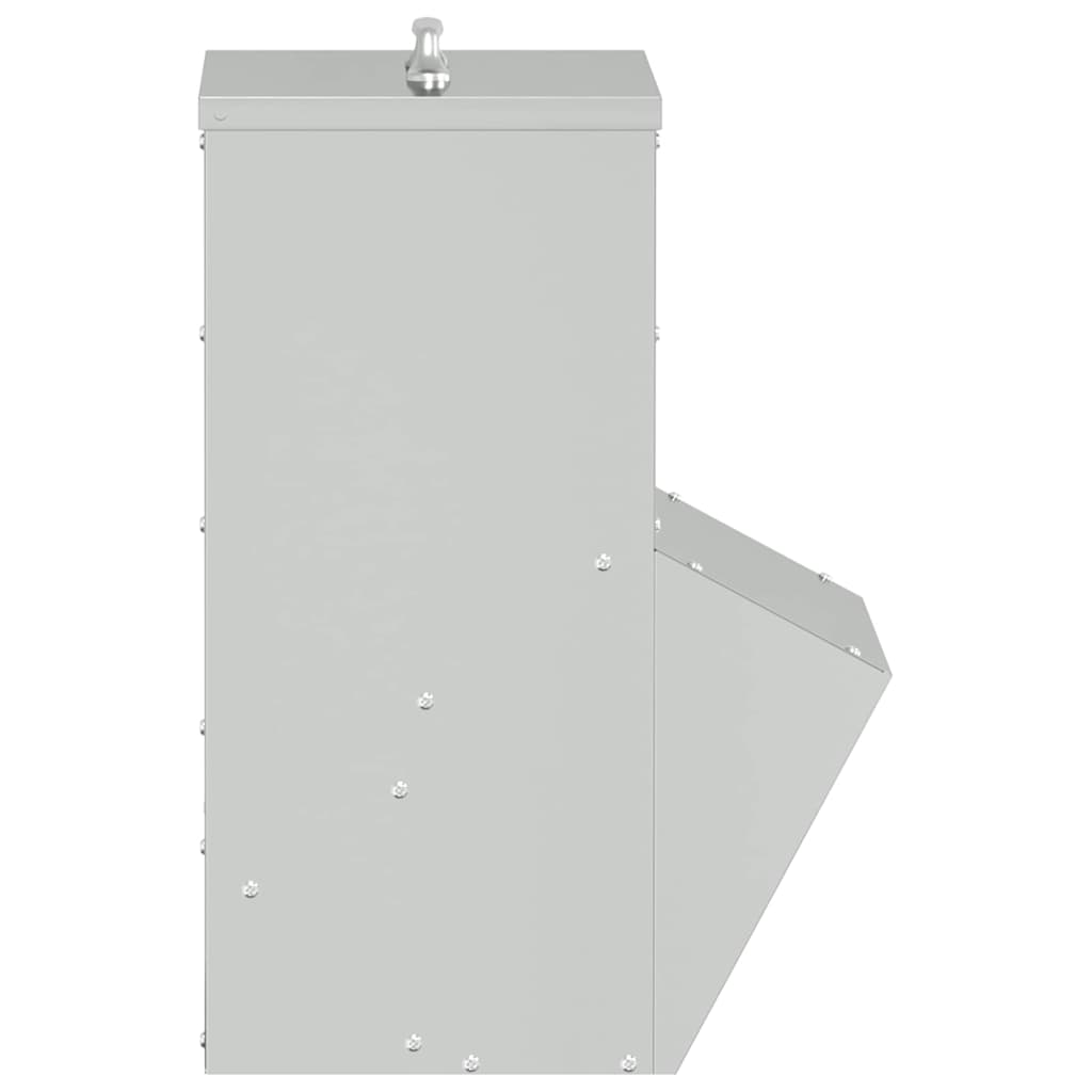 Kip voerbak Zilver 20 x 25 x35 cm Gegalvaniseerd staal is nu te koop bij PeponiXL, paradijselijk wonen!