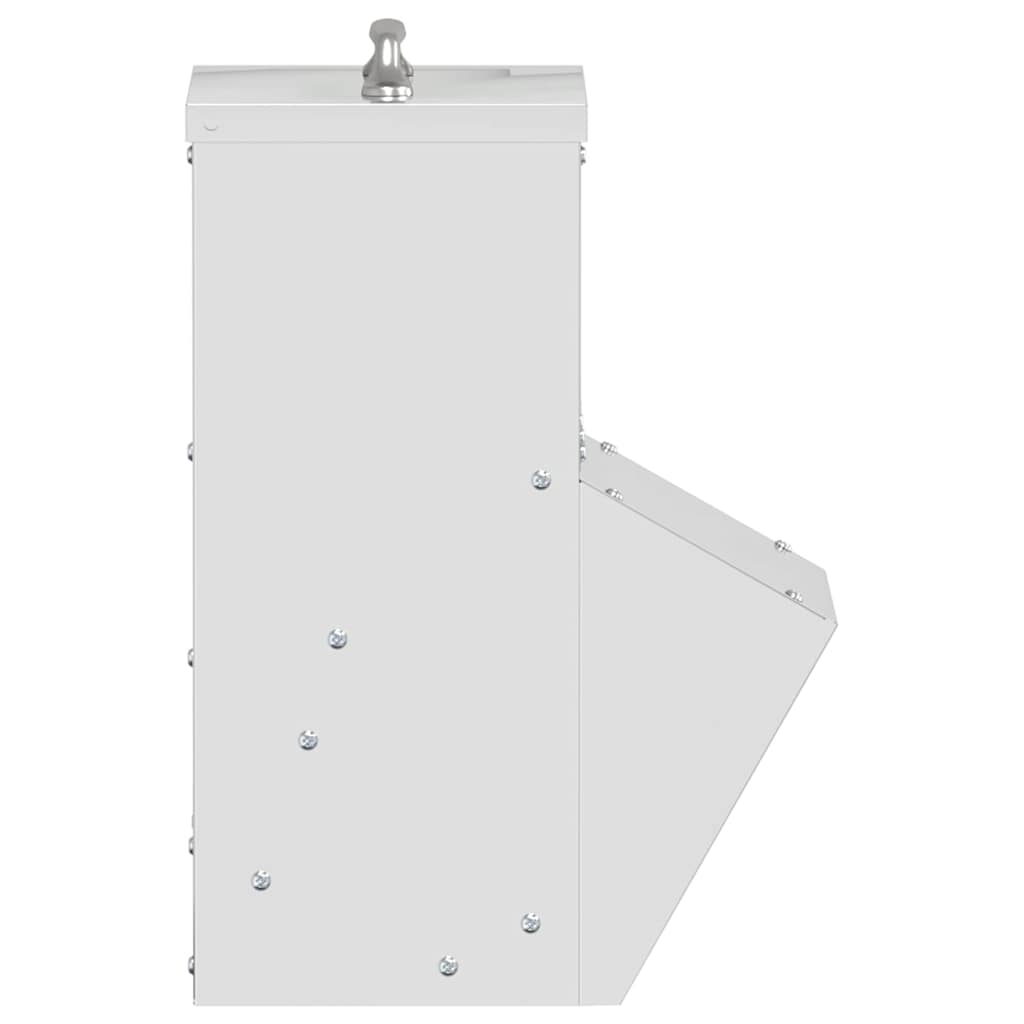 Kip voerbak Zilver 20 x 25 x35 cm Gegalvaniseerd staal is nu te koop bij PeponiXL, paradijselijk wonen!