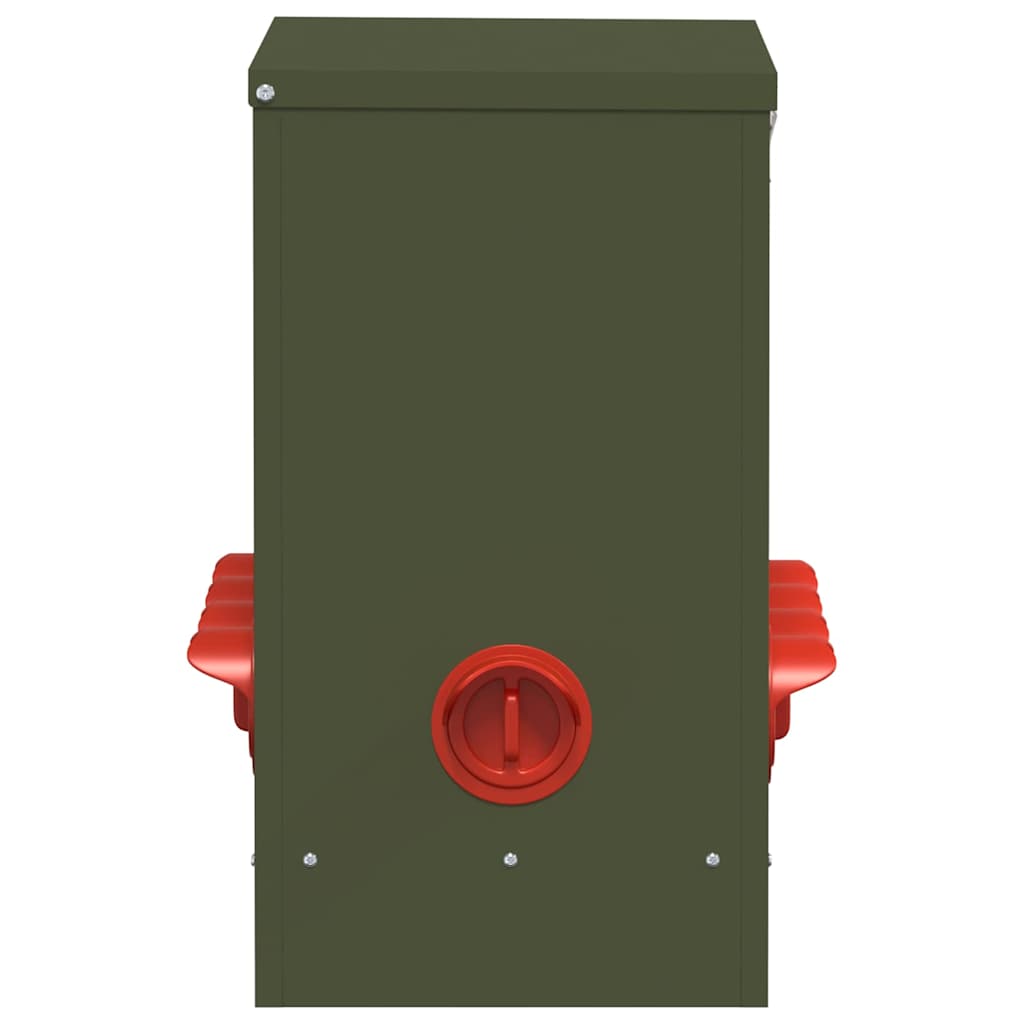 Kip voerbak 2 pcs Olijf Groen 60,5 x 29 x 51 cm is nu te koop bij PeponiXL, paradijselijk wonen!