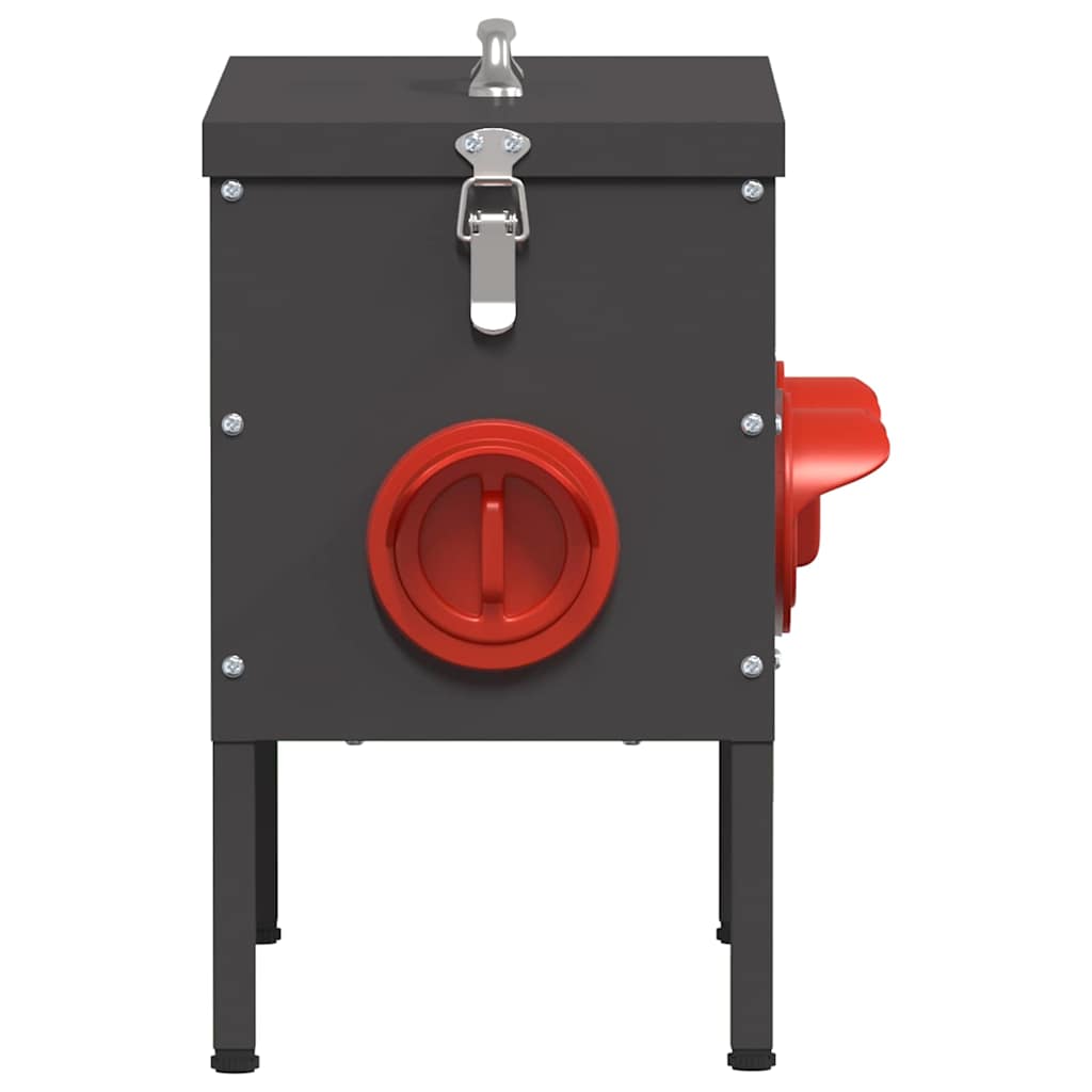 Kip voerbak 2 pcs Zwart 41,5 x 20,5 x 33 cm Koudgewalst Staal is nu te koop bij PeponiXL, paradijselijk wonen!