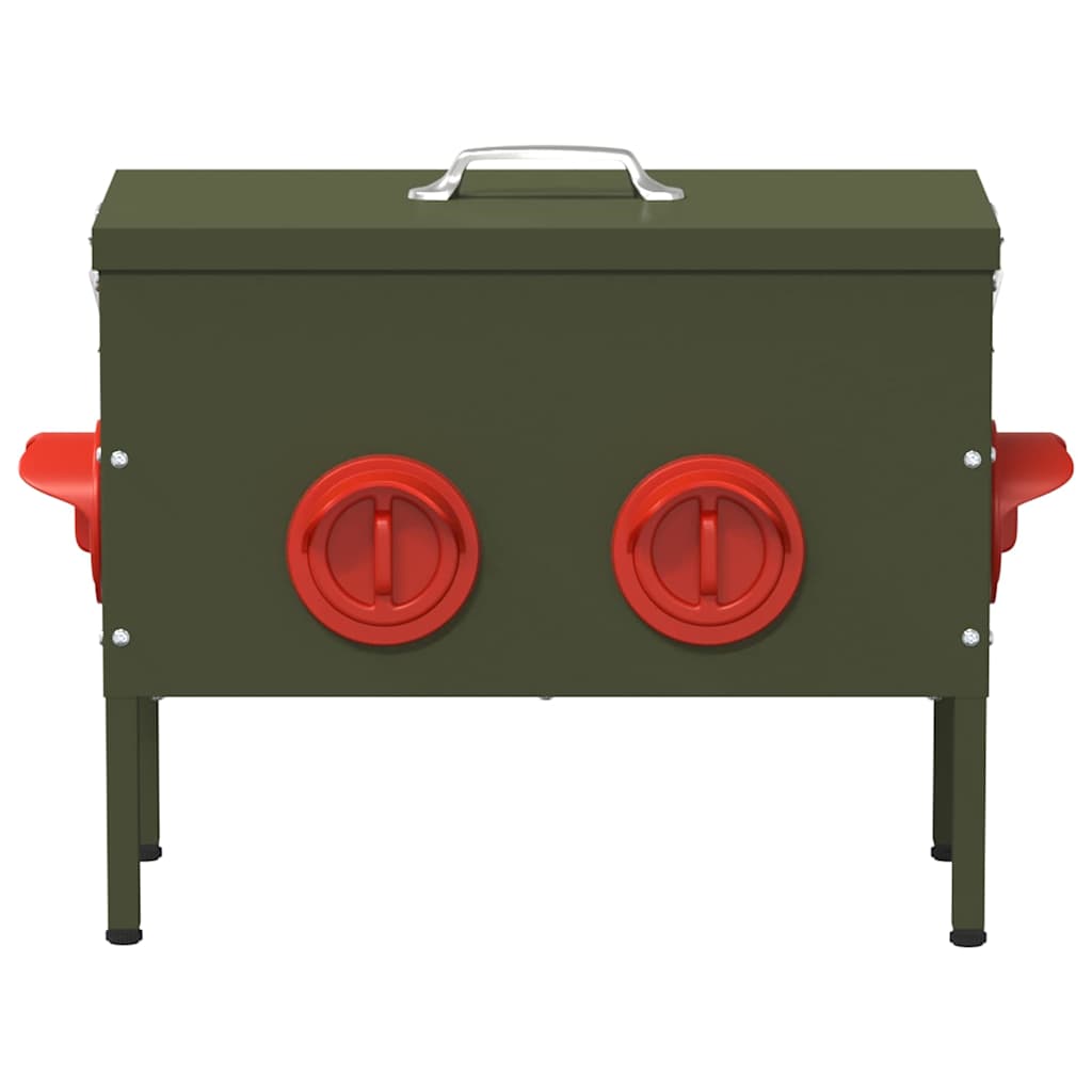 Kip voerbak 2 pcs Olijf Groen 41,5 x 20,5 x 33 cm is nu te koop bij PeponiXL, paradijselijk wonen!