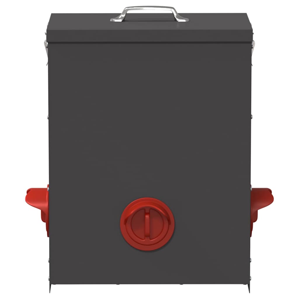 Kip voerbak 2 pcs Zwart 32,5 x 20,5 x 43 cm Koudgewalst Staal is nu te koop bij PeponiXL, paradijselijk wonen!