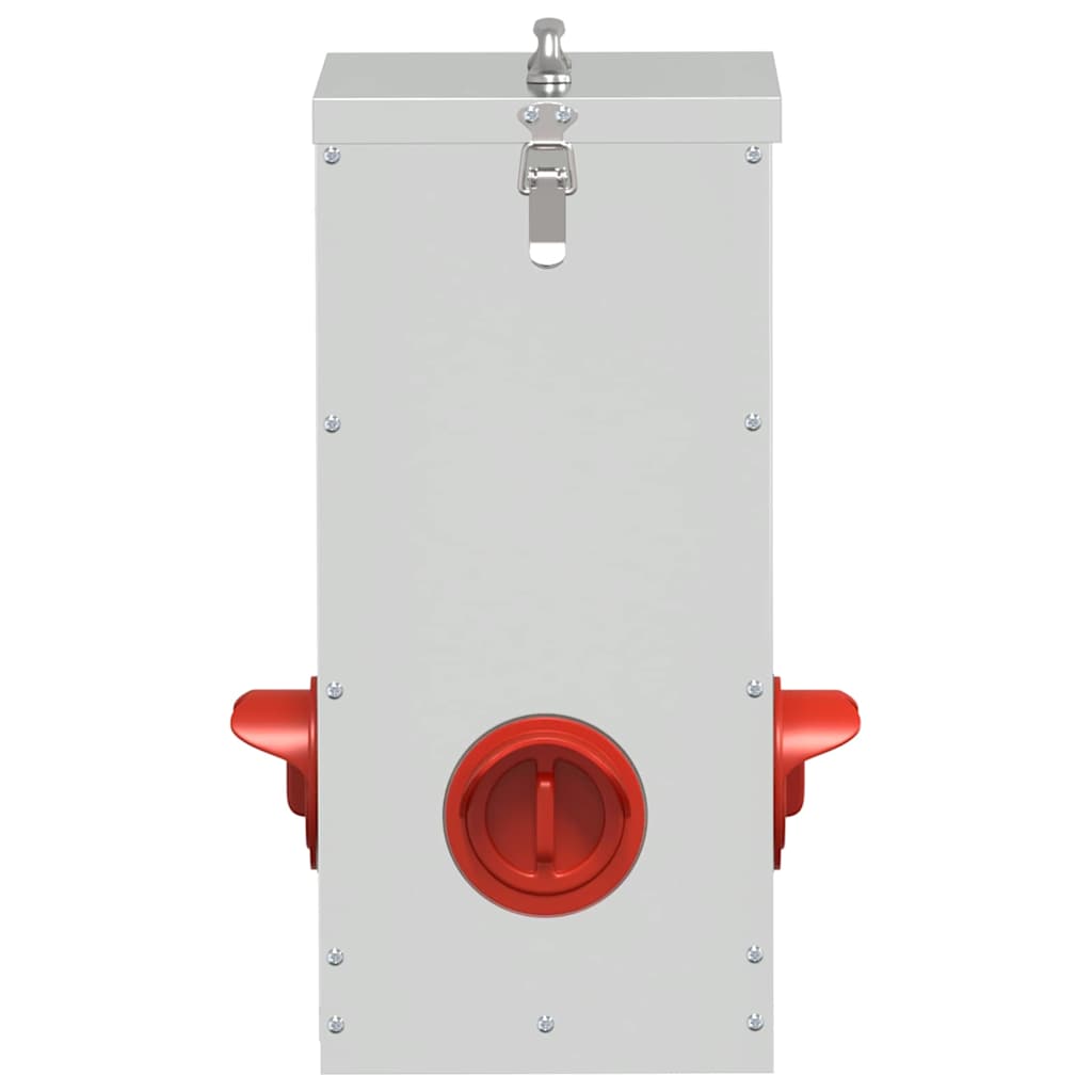 Kip voerbak 2 pcs Zilver 32,5 x 20,5 x 43 cm is nu te koop bij PeponiXL, paradijselijk wonen!