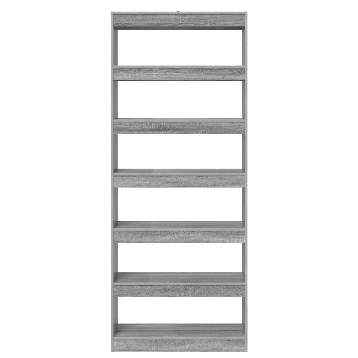 Boekenkast met plank Grijs Sonoma 80 x 30 x 198 cm Bewerkt hout is nu te koop bij PeponiXL, paradijselijk wonen!