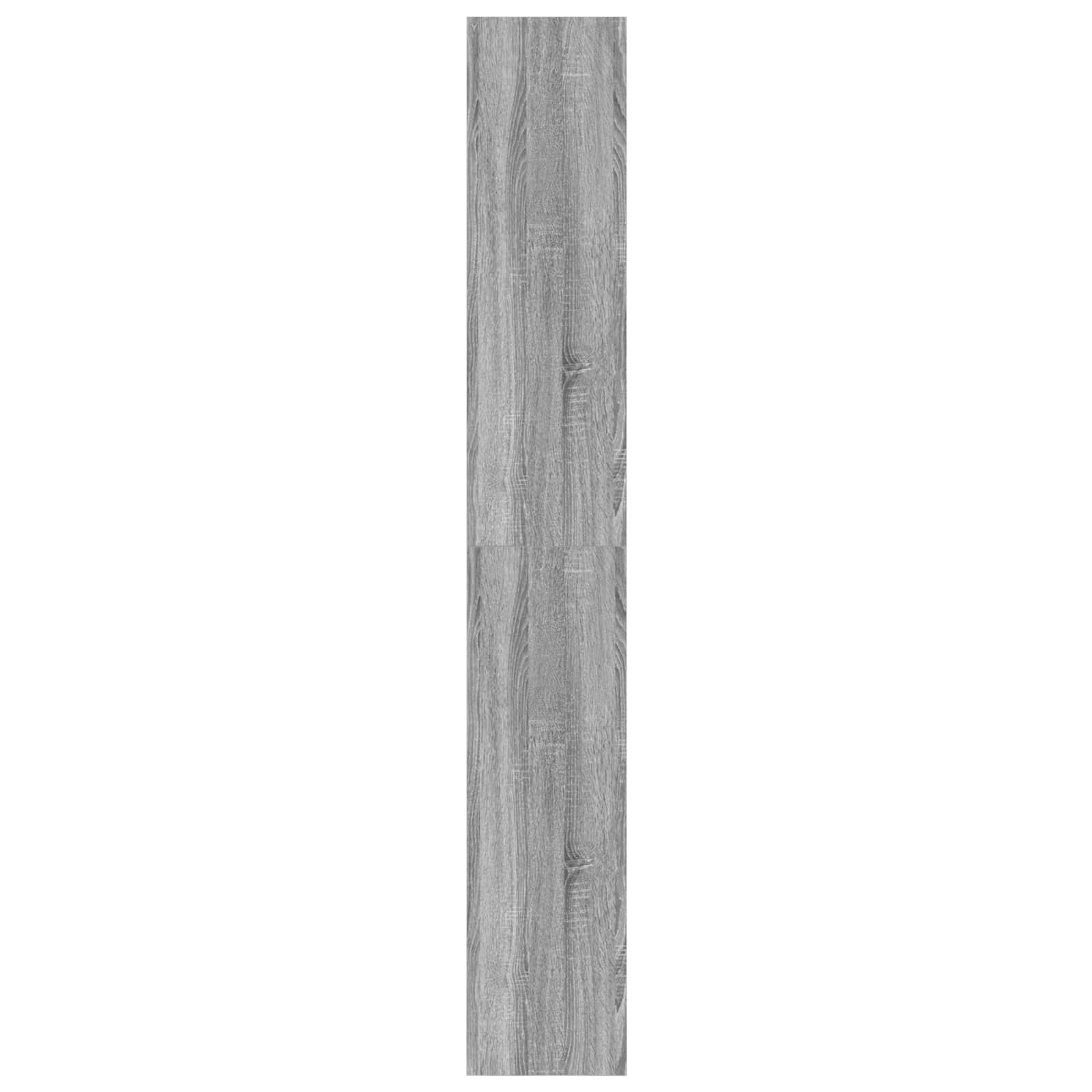 Boekenkast met plank Grijs Sonoma 80 x 30 x 198 cm Bewerkt hout is nu te koop bij PeponiXL, paradijselijk wonen!