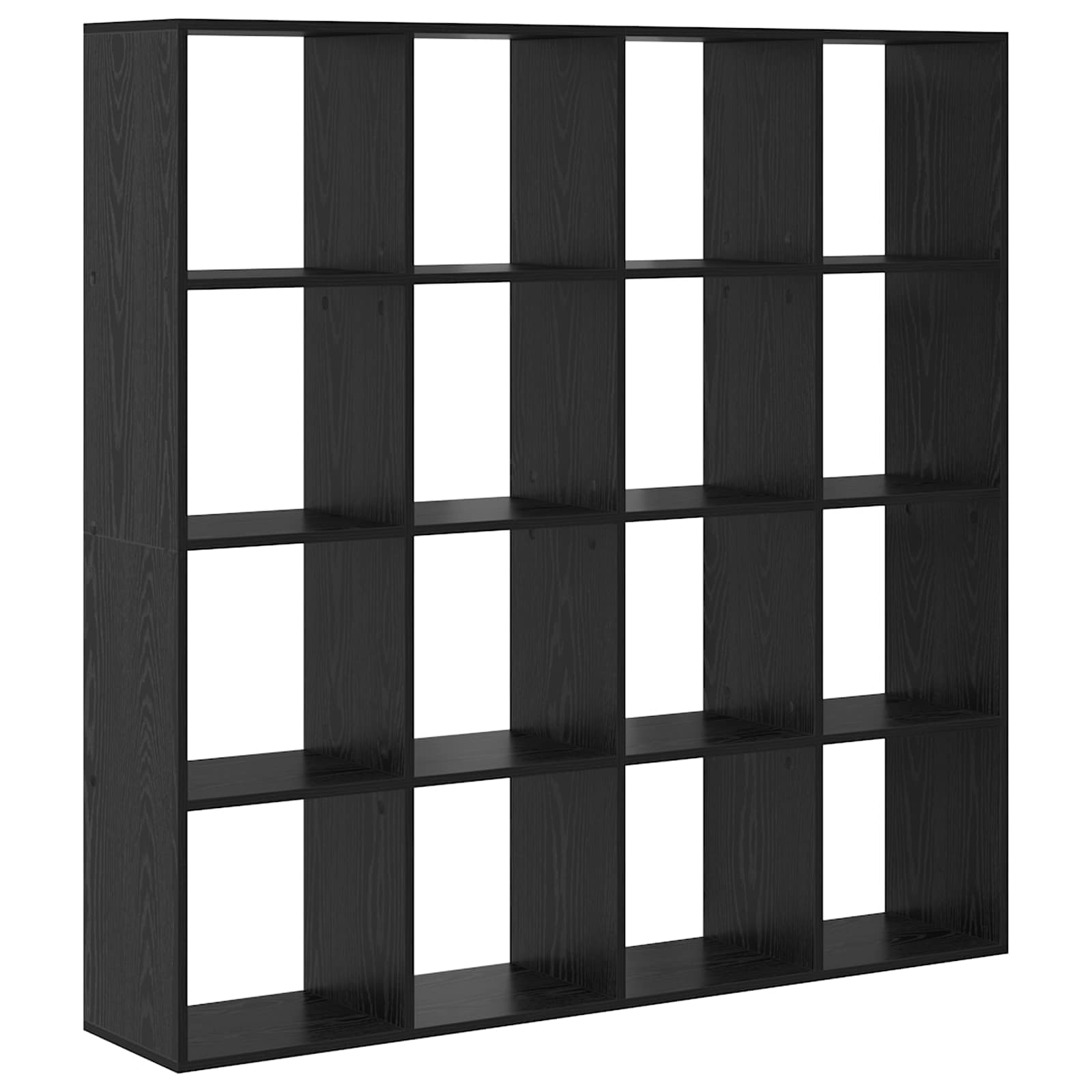 Boekenkast Zwart Eiken 137,5 x 29 x 137,5 cm Bewerkt hout is nu te koop bij PeponiXL, paradijselijk wonen!