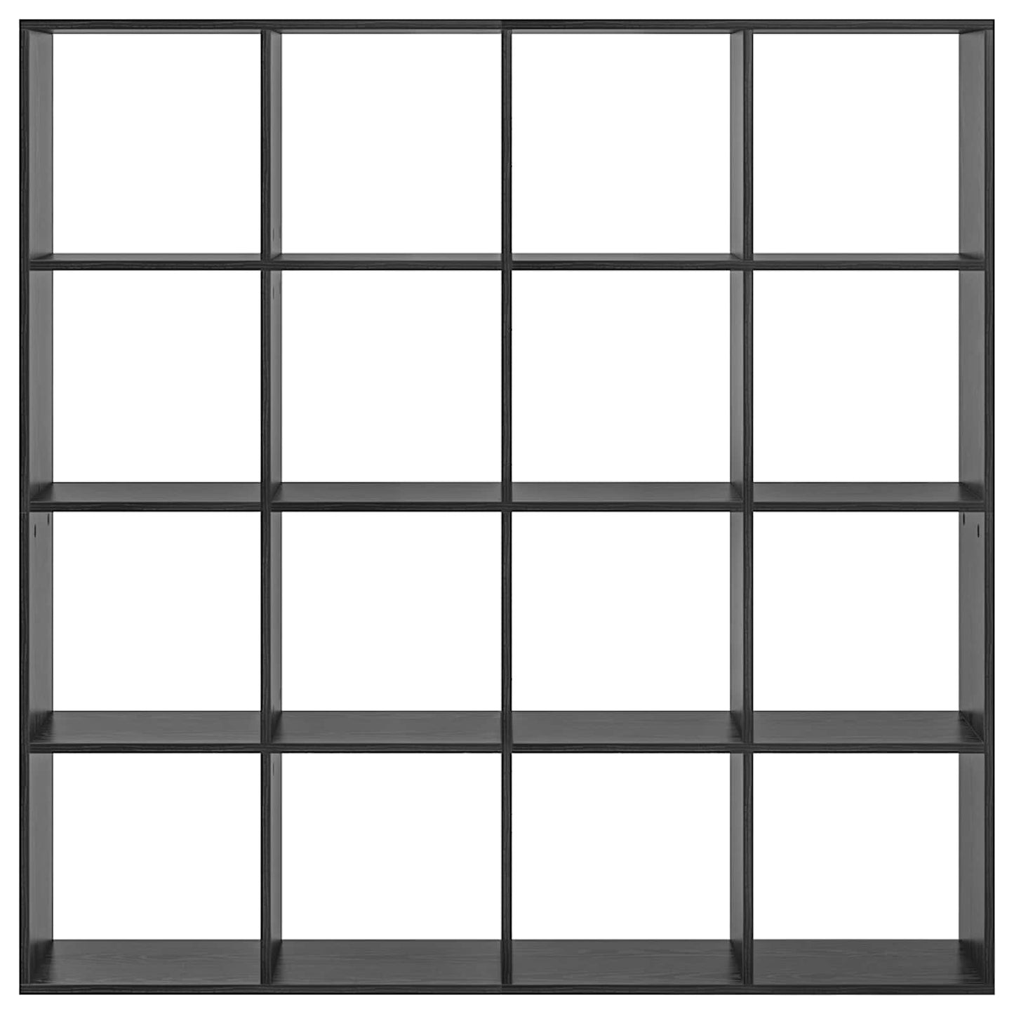 Boekenkast Zwart Eiken 137,5 x 29 x 137,5 cm Bewerkt hout is nu te koop bij PeponiXL, paradijselijk wonen!