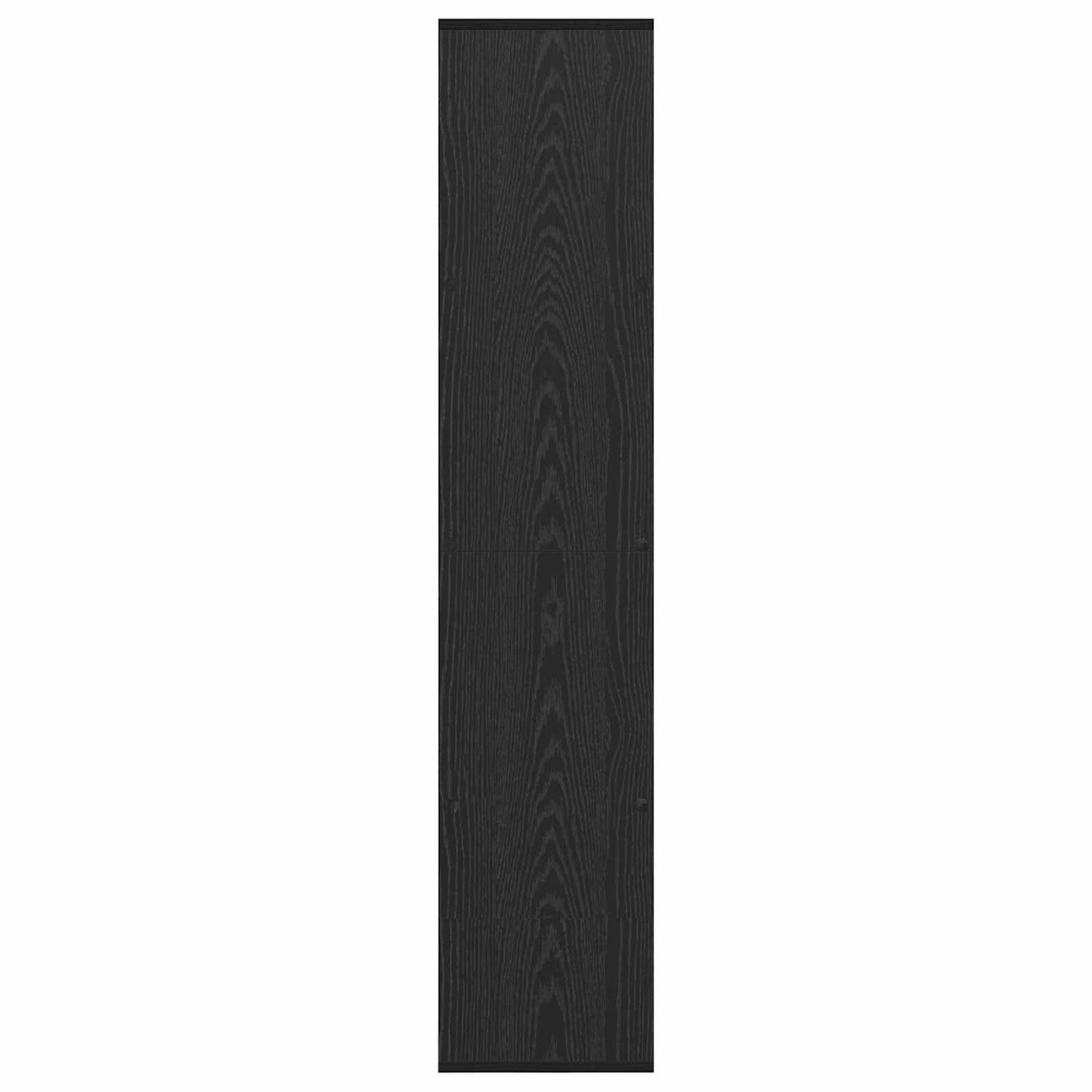 Boekenkast Zwart Eiken 132 x 29 x 141,5 cm Bewerkt hout is nu te koop bij PeponiXL, paradijselijk wonen!