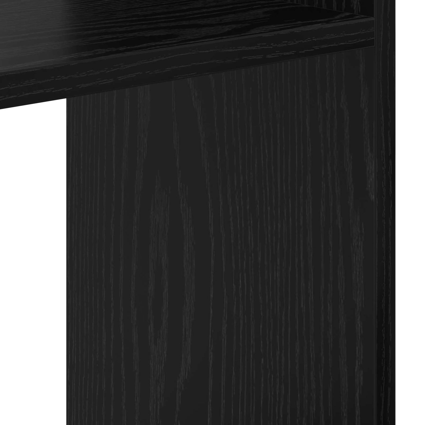 Boekenkast Zwart Eiken 92 x 29 x 188 cm Bewerkt hout is nu te koop bij PeponiXL, paradijselijk wonen!