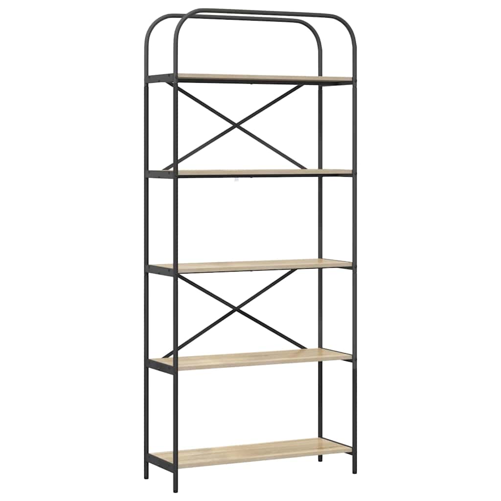 Boekenkast Sonoma Eiken 80 x 30 x 183 cm Bewerkt hout is nu te koop bij PeponiXL, paradijselijk wonen!