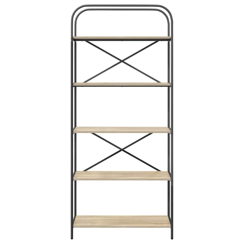 Boekenkast Sonoma Eiken 80 x 30 x 183 cm Bewerkt hout is nu te koop bij PeponiXL, paradijselijk wonen!