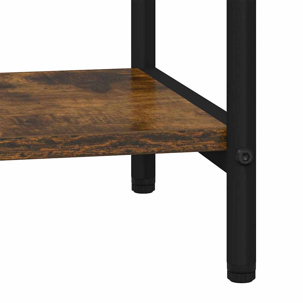 Boekenkast Gerookt eiken 80 x 30 x 183 cm Bewerkt hout is nu te koop bij PeponiXL, paradijselijk wonen!