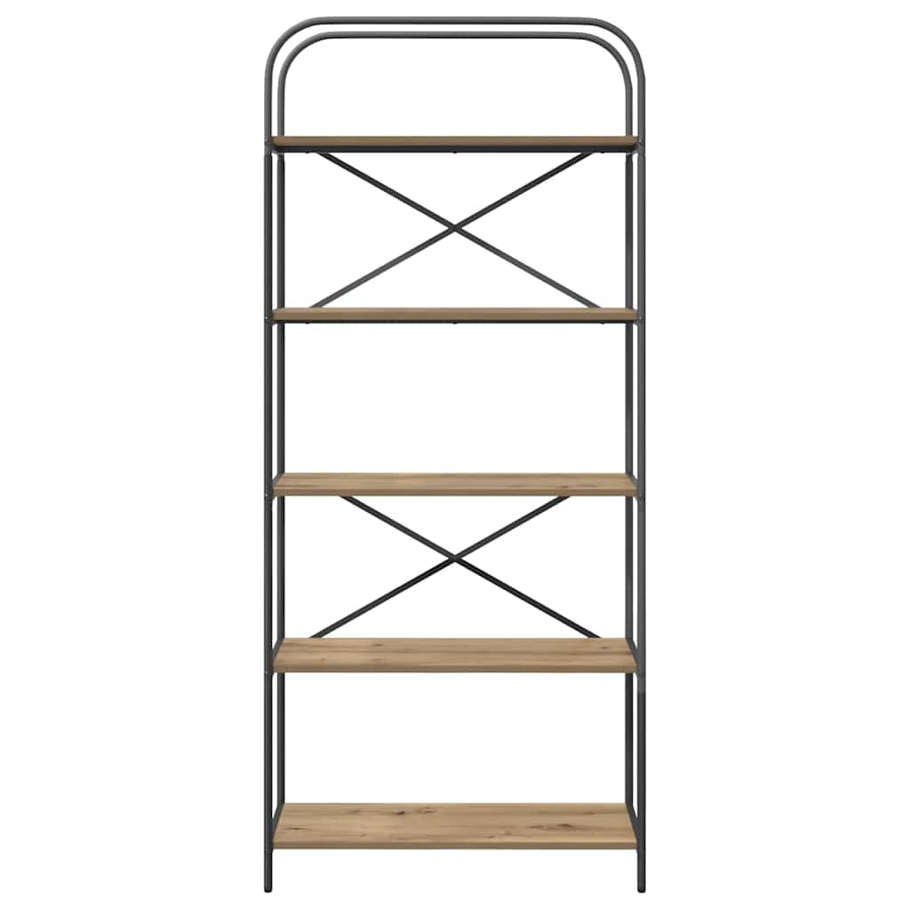 Boekenkast Artisan Eiken 80 x 30 x 183 cm Bewerkt hout is nu te koop bij PeponiXL, paradijselijk wonen!