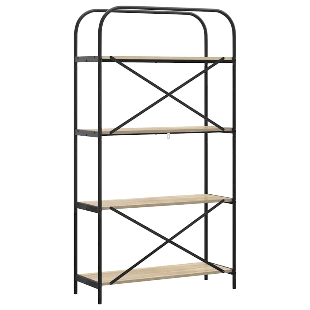 Boekenkast Sonoma Eiken 80 x 30 x 146 cm Bewerkt hout is nu te koop bij PeponiXL, paradijselijk wonen!