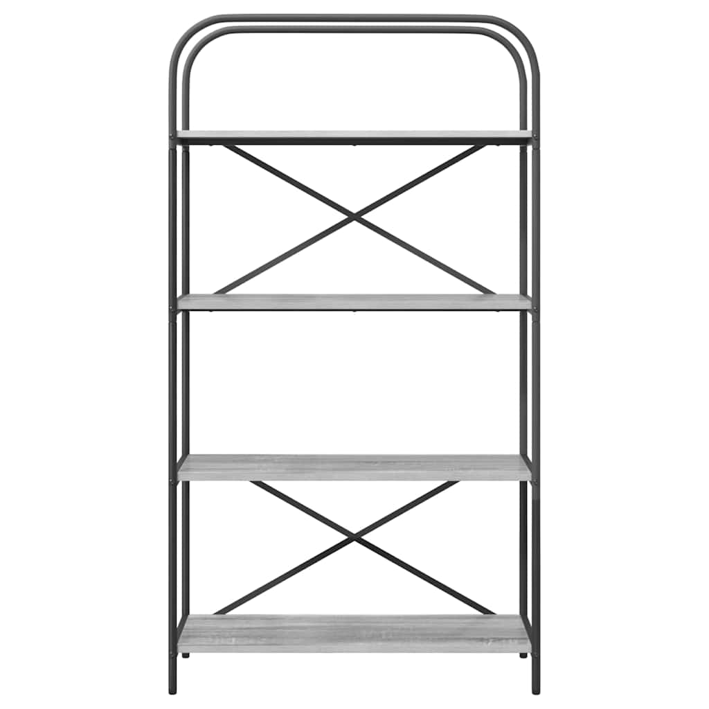 Boekenkast Grijs Sonoma 80 x 30 x 146 cm Bewerkt hout is nu te koop bij PeponiXL, paradijselijk wonen!