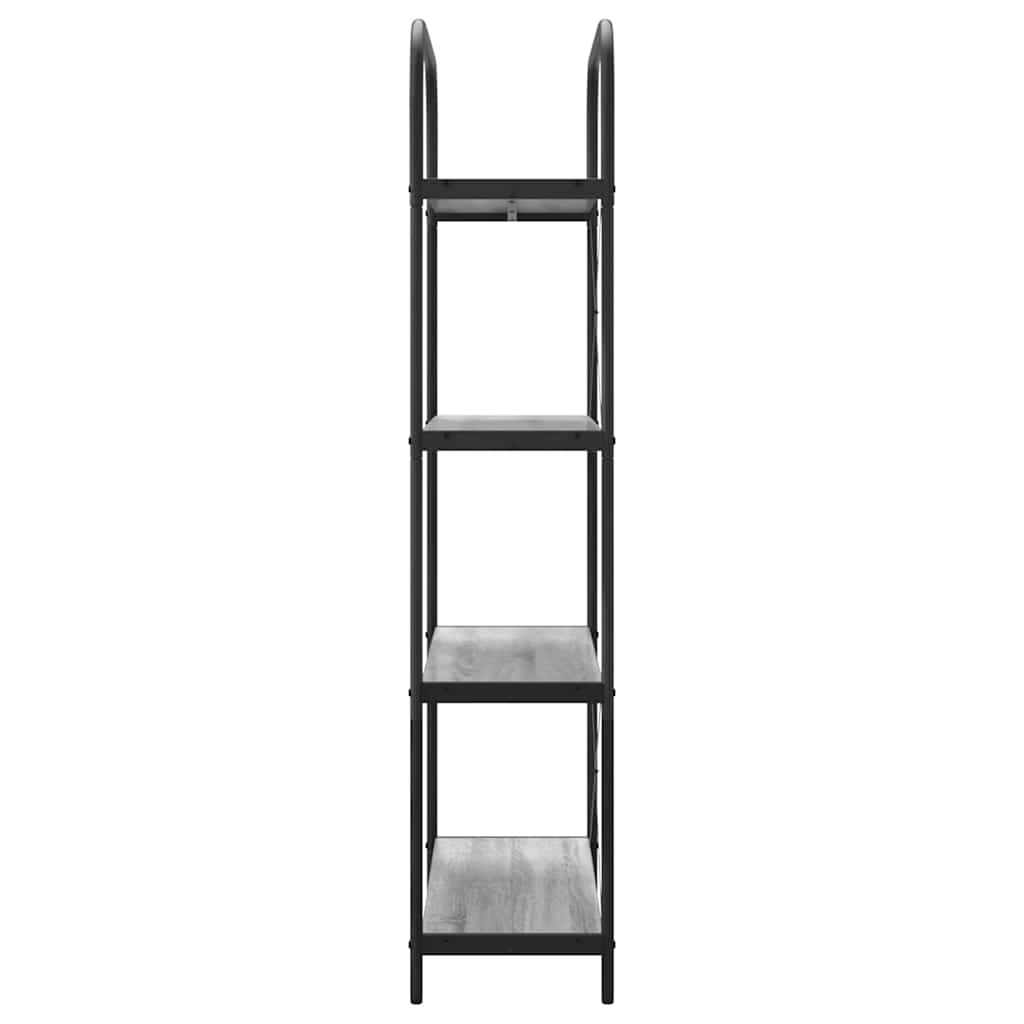 Boekenkast Grijs Sonoma 80 x 30 x 146 cm Bewerkt hout is nu te koop bij PeponiXL, paradijselijk wonen!