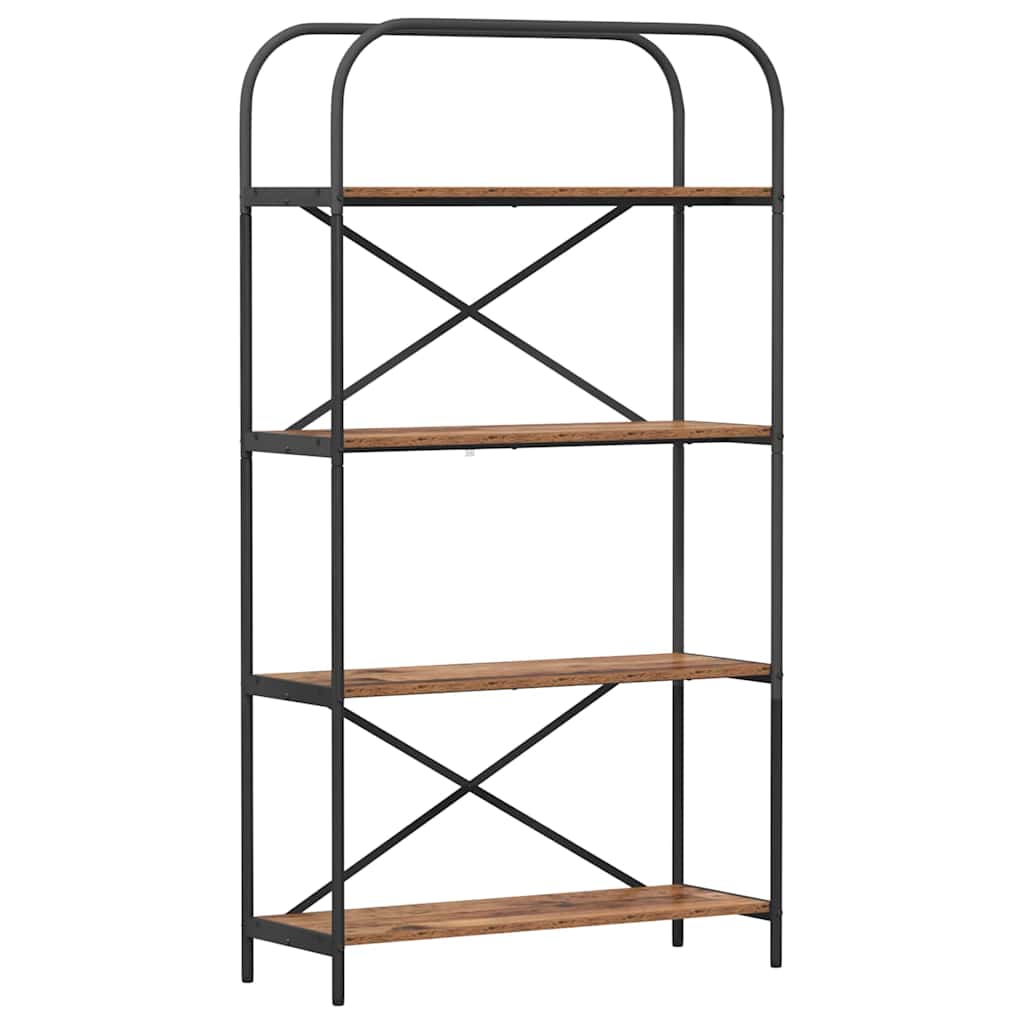 Boekenkast Oudhout 80 x 30 x 146 cm Bewerkt hout is nu te koop bij PeponiXL, paradijselijk wonen!