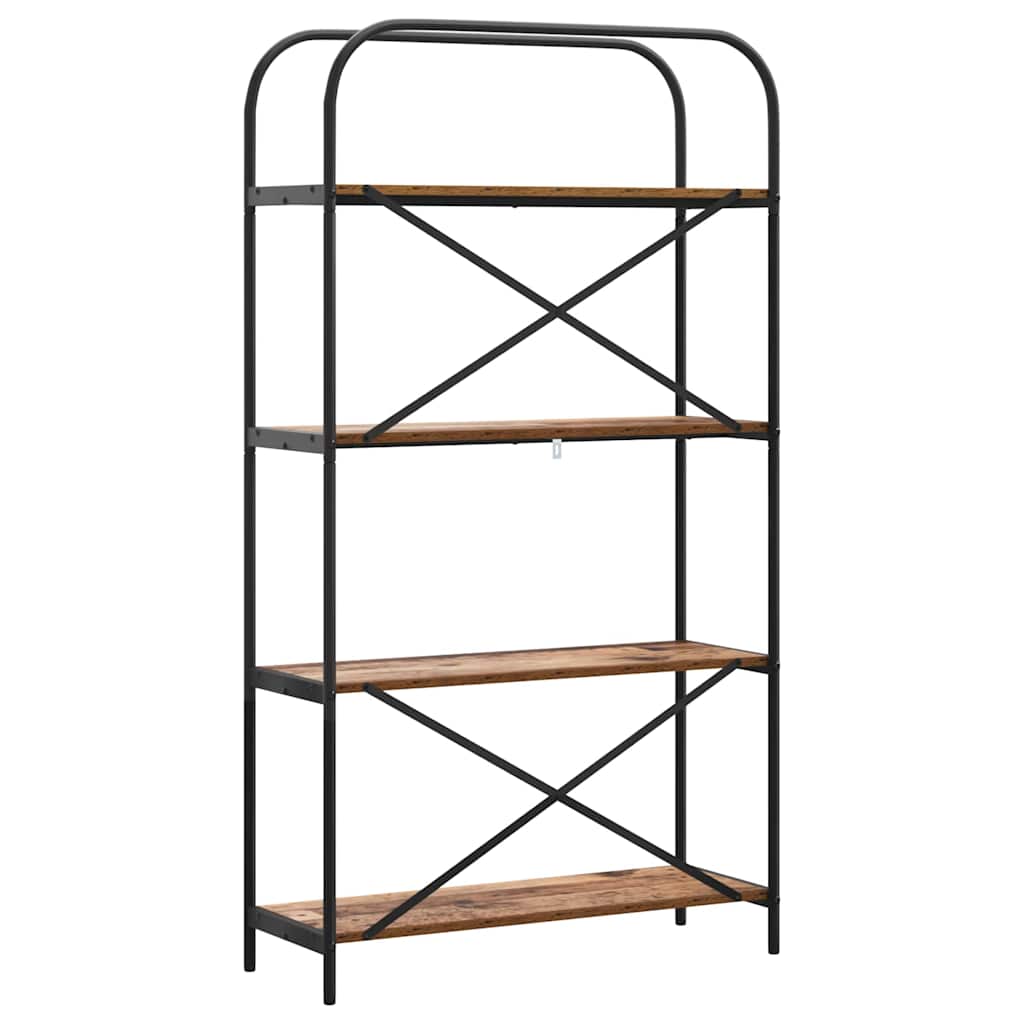 Boekenkast Oudhout 80 x 30 x 146 cm Bewerkt hout is nu te koop bij PeponiXL, paradijselijk wonen!