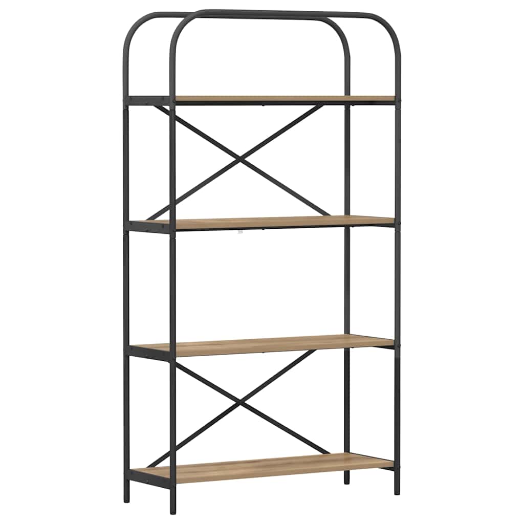 Boekenkast Artisan Eiken 80 x 30 x 146 cm Bewerkt hout is nu te koop bij PeponiXL, paradijselijk wonen!