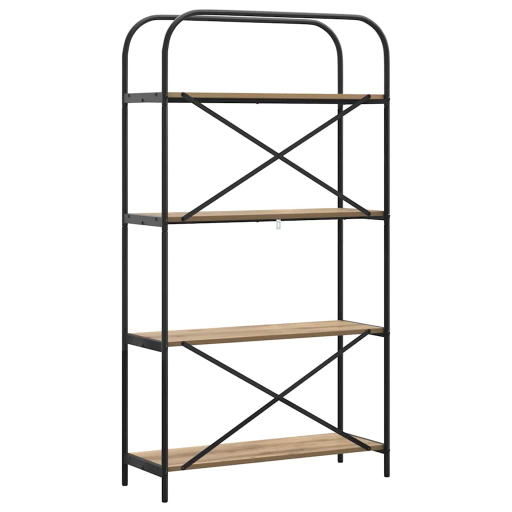 Boekenkast Artisan Eiken 80 x 30 x 146 cm Bewerkt hout is nu te koop bij PeponiXL, paradijselijk wonen!