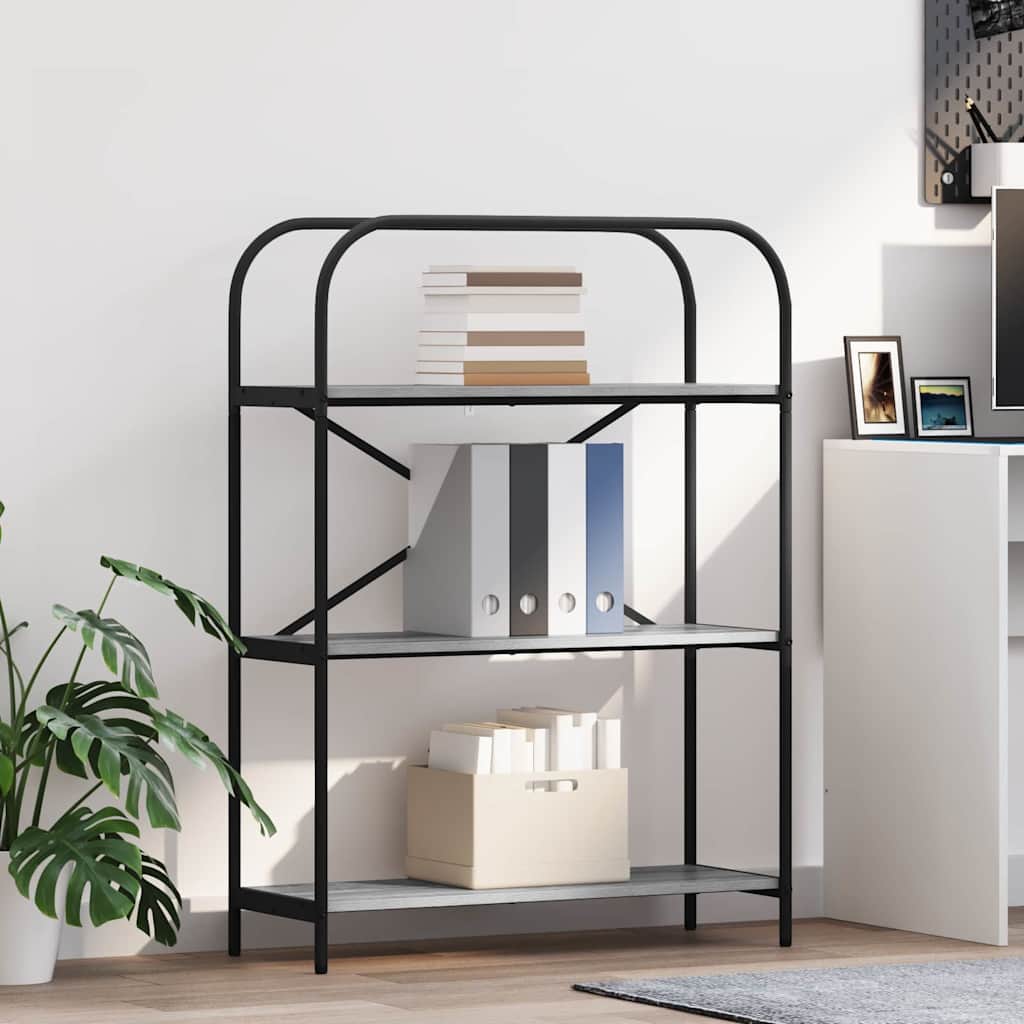 Boekenkast Grijs Sonoma 80 x 30 x 109 cm Bewerkt hout is nu te koop bij PeponiXL, paradijselijk wonen!