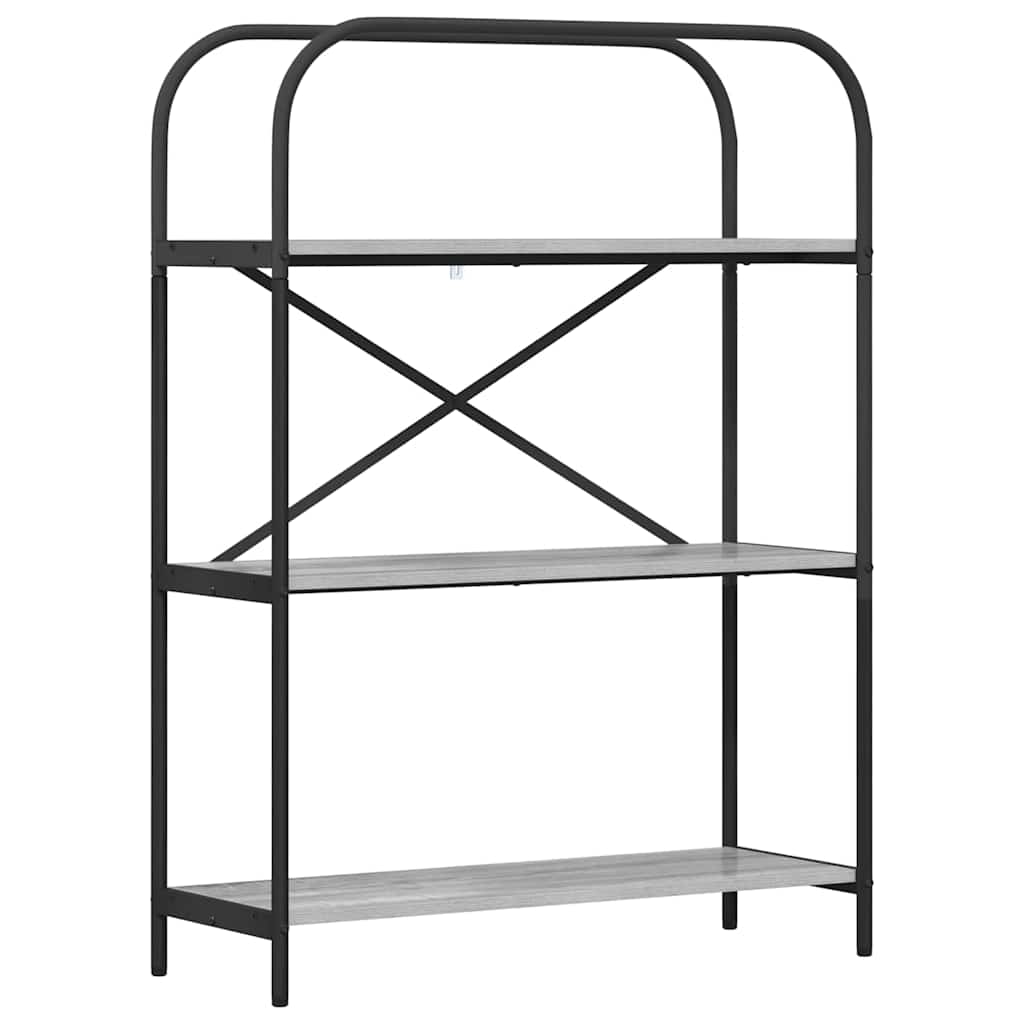 Boekenkast Grijs Sonoma 80 x 30 x 109 cm Bewerkt hout is nu te koop bij PeponiXL, paradijselijk wonen!