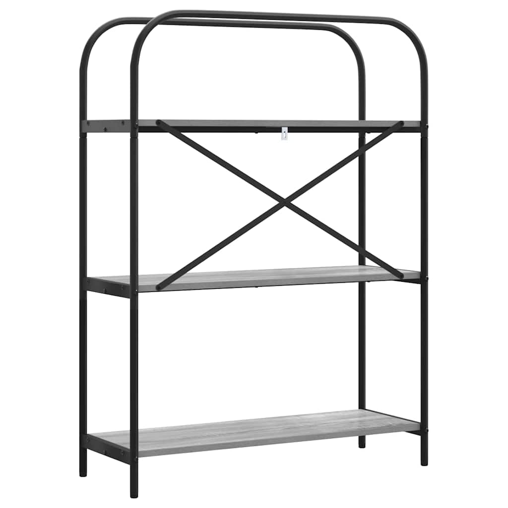 Boekenkast Grijs Sonoma 80 x 30 x 109 cm Bewerkt hout is nu te koop bij PeponiXL, paradijselijk wonen!