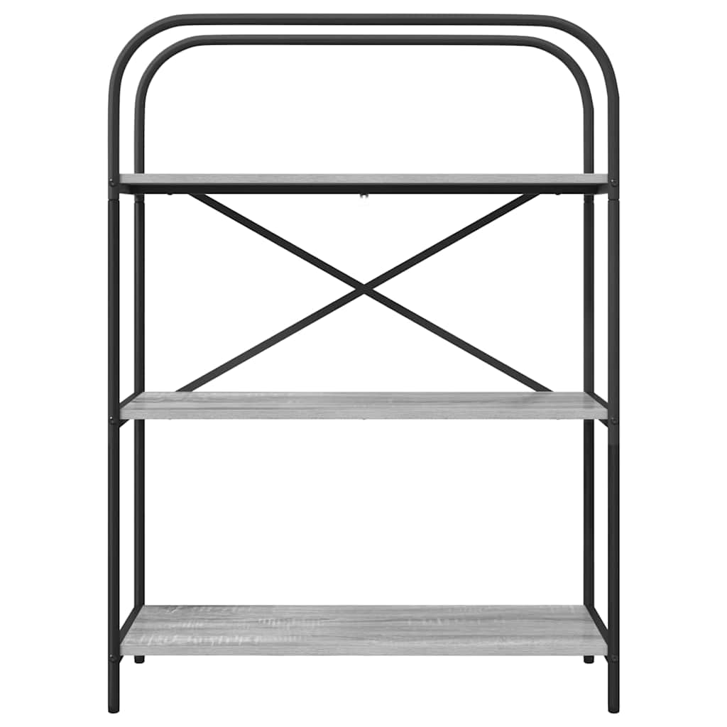 Boekenkast Grijs Sonoma 80 x 30 x 109 cm Bewerkt hout is nu te koop bij PeponiXL, paradijselijk wonen!