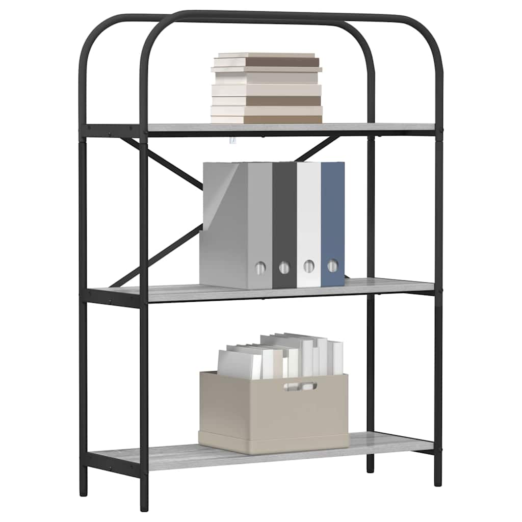 Boekenkast Grijs Sonoma 80 x 30 x 109 cm Bewerkt hout is nu te koop bij PeponiXL, paradijselijk wonen!