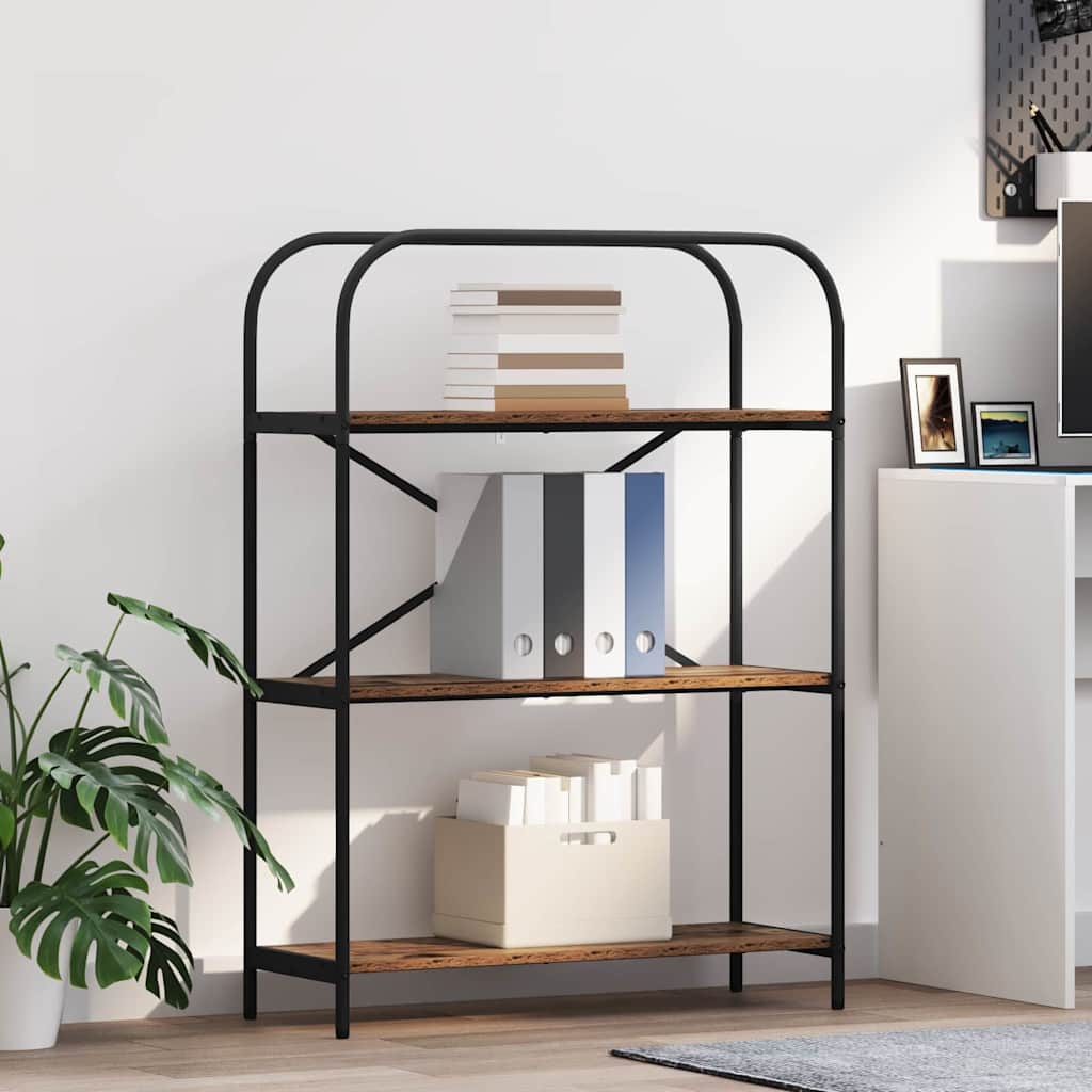 Boekenkast Oudhout 80 x 30 x 109 cm Bewerkt hout is nu te koop bij PeponiXL, paradijselijk wonen!