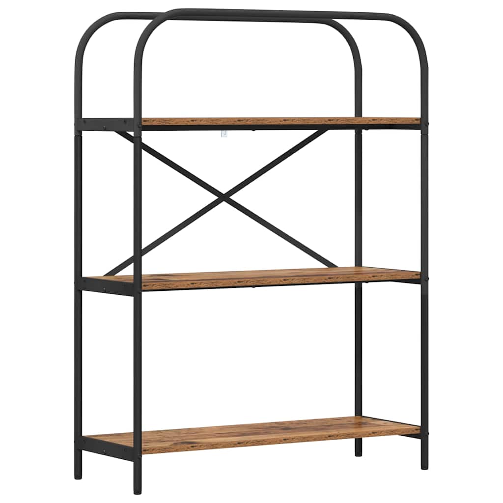 Boekenkast Oudhout 80 x 30 x 109 cm Bewerkt hout is nu te koop bij PeponiXL, paradijselijk wonen!